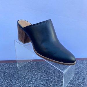 Madewell The Harper True Black Leather Mules Women’s  Size 8.5 J8560